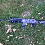 Saiga 12 Shotgun, Urban MirageFlage DuraCoat Finish, Tromix Shark Break/Comp, MAA Quad-rail, Custom Pistol Grip Conversion, Side-Folding M4 Stock adapter, VLTOR EMOD Stock, Upgraded Gas System, Performance Springs, Polished Internals
