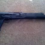 Saiga 12, Custom Pistol Grip Conversion, SGM Tri-rail Handguard, Saw Style Grip